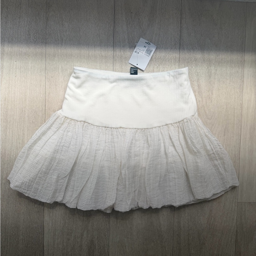 Forever 21 White Skater Skirt